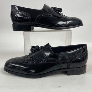 Florsheim Lexington Tassel Black Leather Loafer Dress Shoe 9 9 1/2 Men’s medium